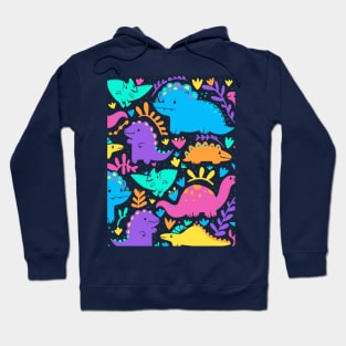 Cute dino pattern Hoodie